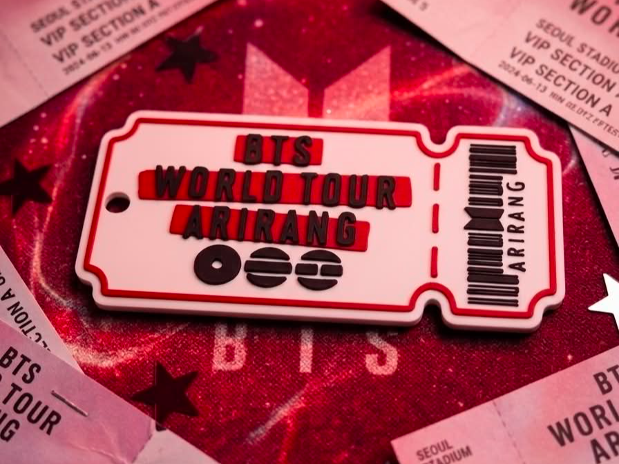BTS World Tour Ticket Bagcharm