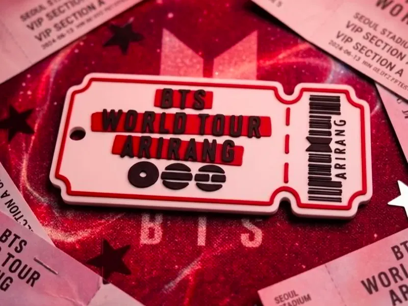 BTS World Tour Ticket Bagcharm