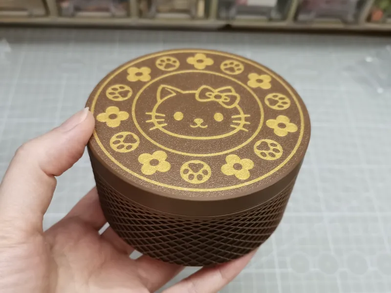 可爱的猫咪图案首饰收纳盒（需要AMS)