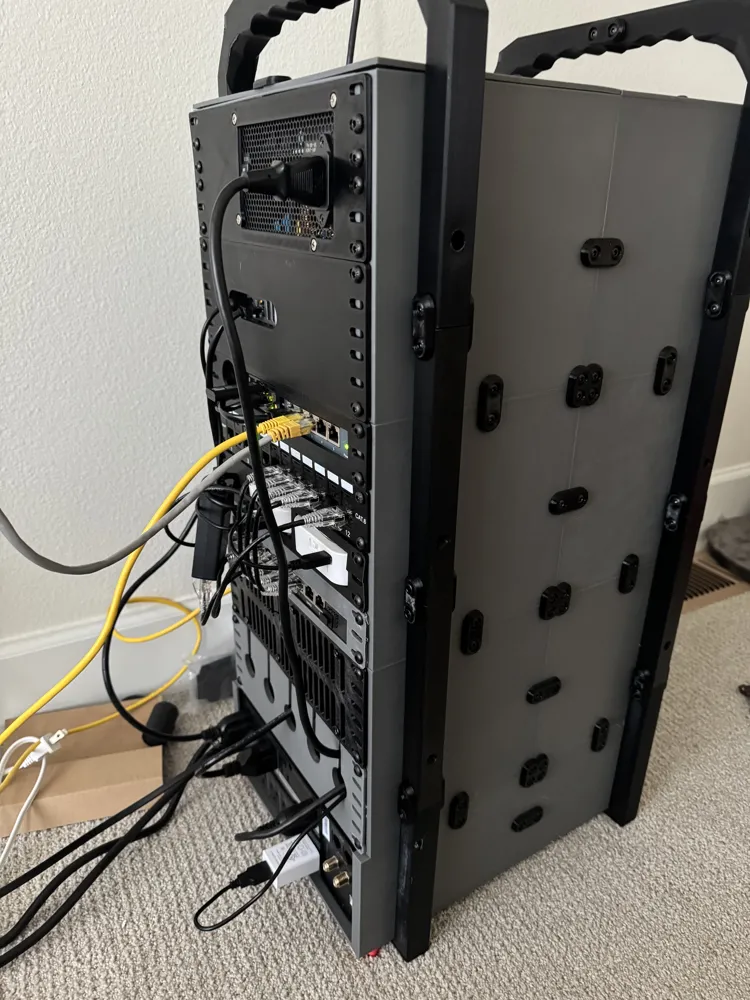 10 Inch Rack Layout 10 Inch Server rack with room for UPS by user_3028130014 MakerWorld ...