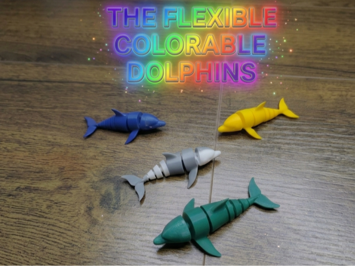 Delfino Flessibile Dolphin Flexible colorabile
