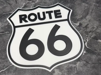 ROUTE 66 ROAD SIGN