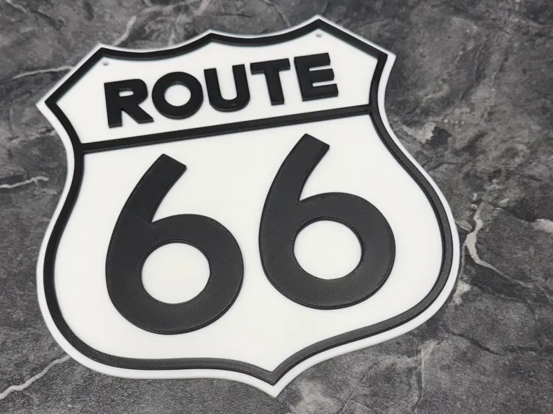 ROUTE 66 ROAD SIGN