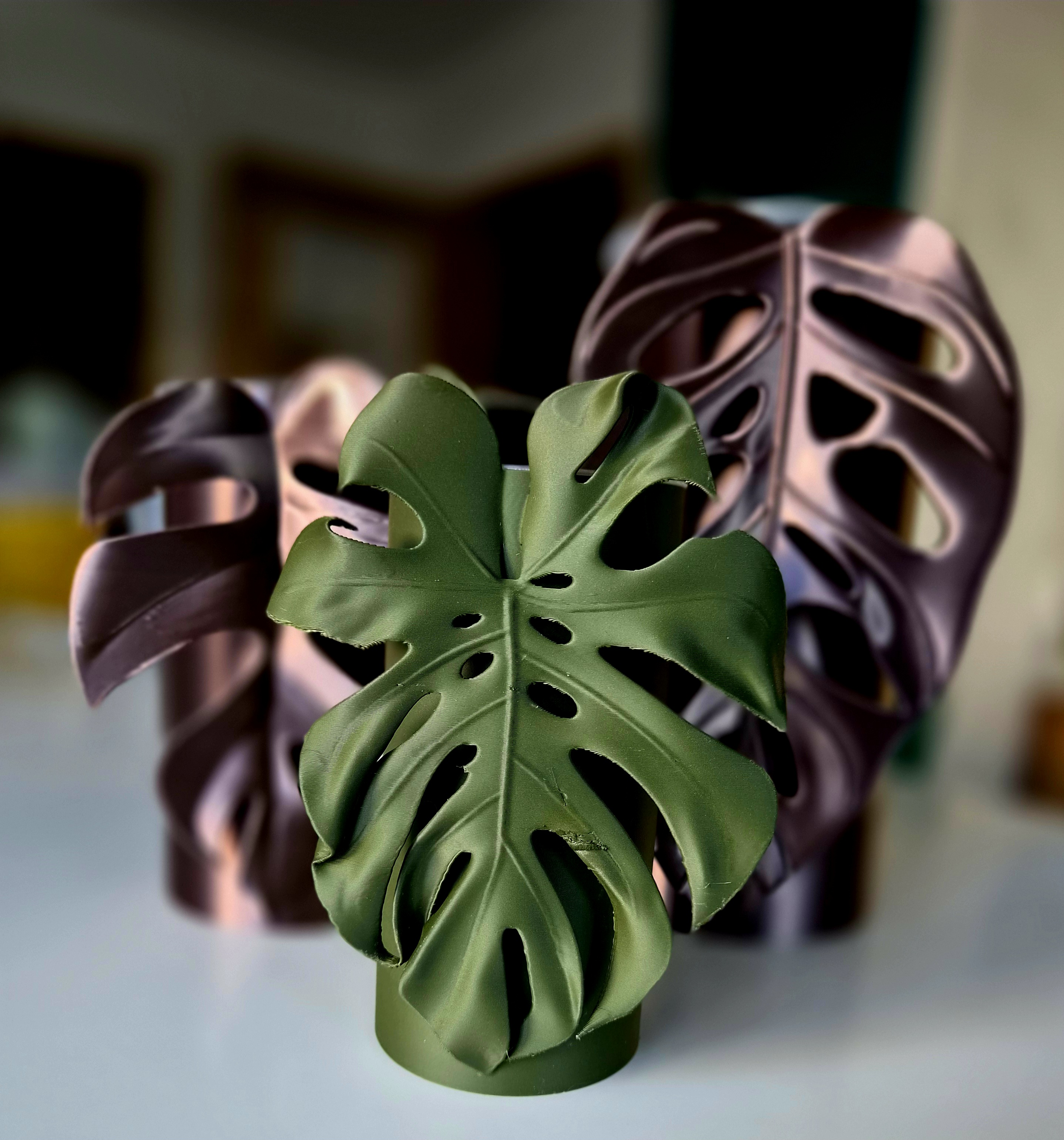 Miniatura 1 do modelo 3D Monstera Leaf Planter Collection