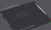 6x40mm quer, 0.2mm Schicht, 2 Wände, 100% Füllung