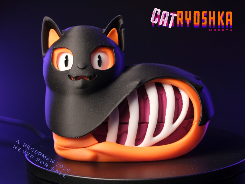 CATryoshka Muerta: The Freaky Feline Nesting Doll - 1