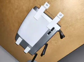 Parametric Under-Desk L-Bracket Router Mount