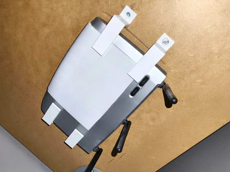 Parametric Under-Desk L-Bracket Router Mount 