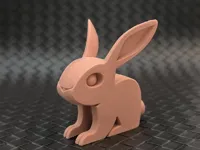 Lapins sculptés façon bois (lot de 3) — photo 3
