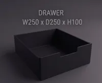 W250 x D250 x H100 - Drawer