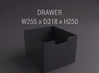 W255 x D318 x H250 - Drawer