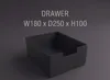 W180 x D250 x H100 - Drawer