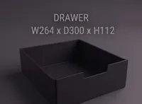 W264 x D300 x H112 - Drawer