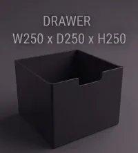 W250 x D250 x H250 - Drawer
