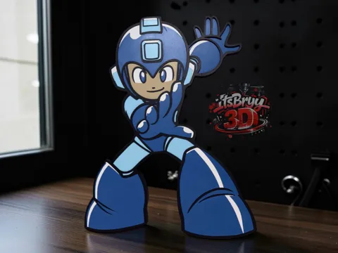 Accesorio para impresora 3D: Mega Man (NO AMS) Wall Art — referencia de MakerWorld