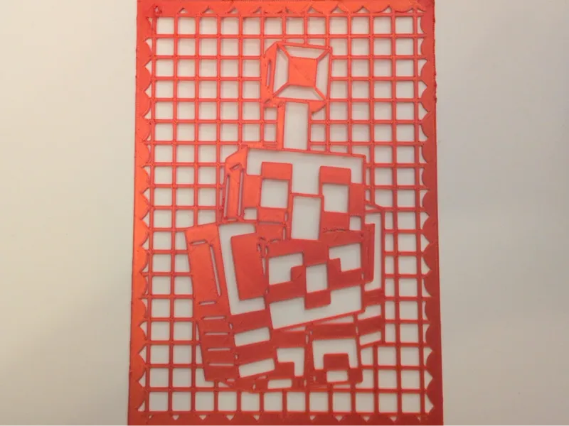Copper golem papel picado