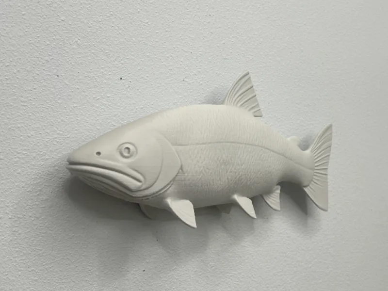 Realistic Brook Trout Display Sculpture