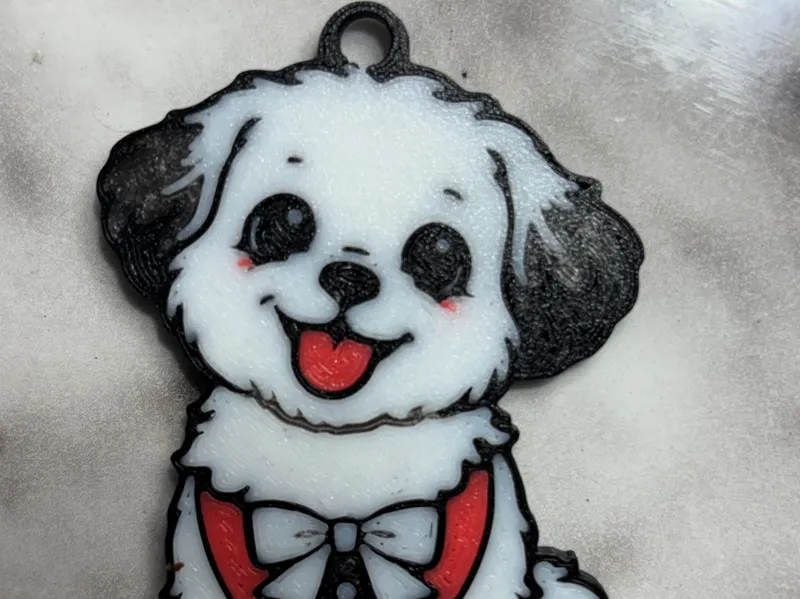 Cute Havanese Dog Keychain 