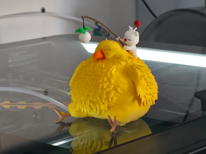 final fantasy fat chocobo & moogle fishing