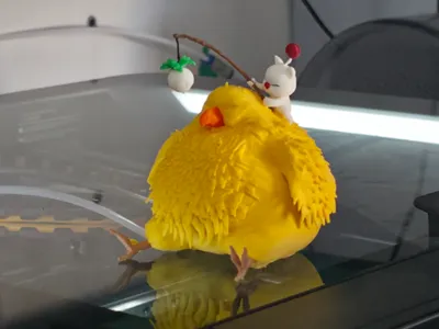 final fantasy fat chocobo & moogle fishing
