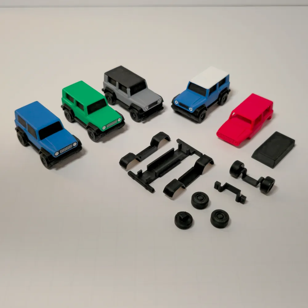 [Scale 64] Jeep Off Roader w/ Suspension_Model Kit - Free 3D Print ...