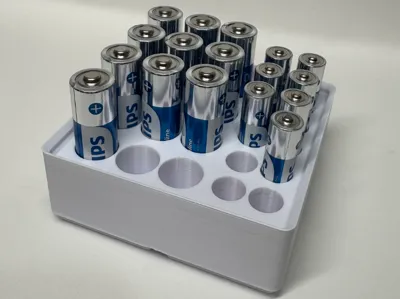 Gridfinity Battery Holder - AA and AAA