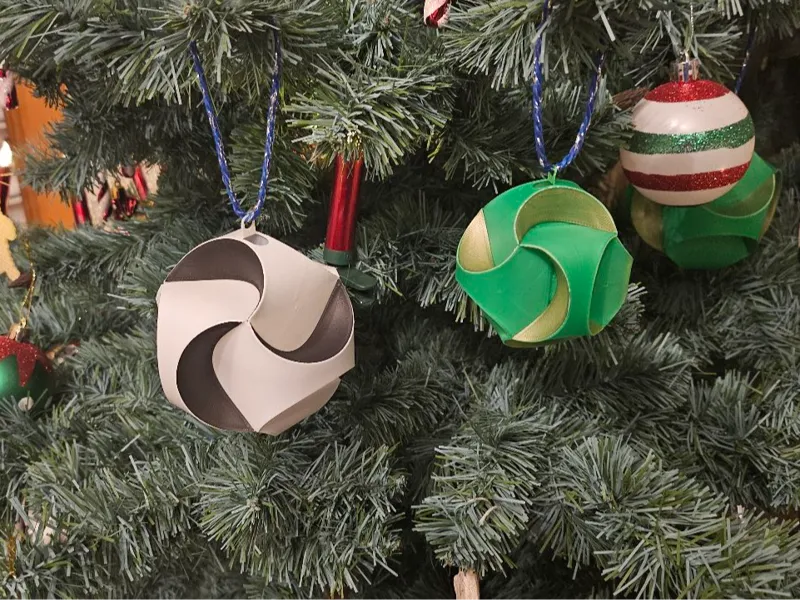 FoldBall - Druckbarer Weihnachtsschmuck