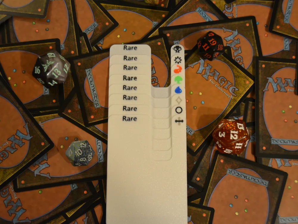 MTG-Portrait Rarity (Color) Dividers by Nor Designs MakerWorld ...