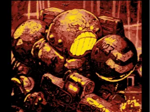 Space king marine art Plate