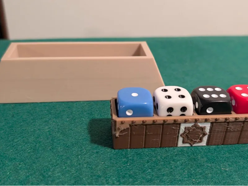 Sand Board Game - Dice pedestal & riser