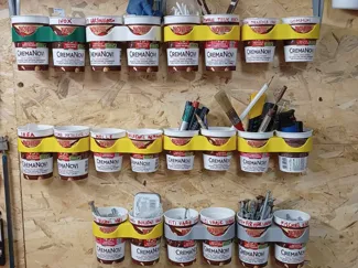 Recycle jar holder (Chocolate Palstic Jar)