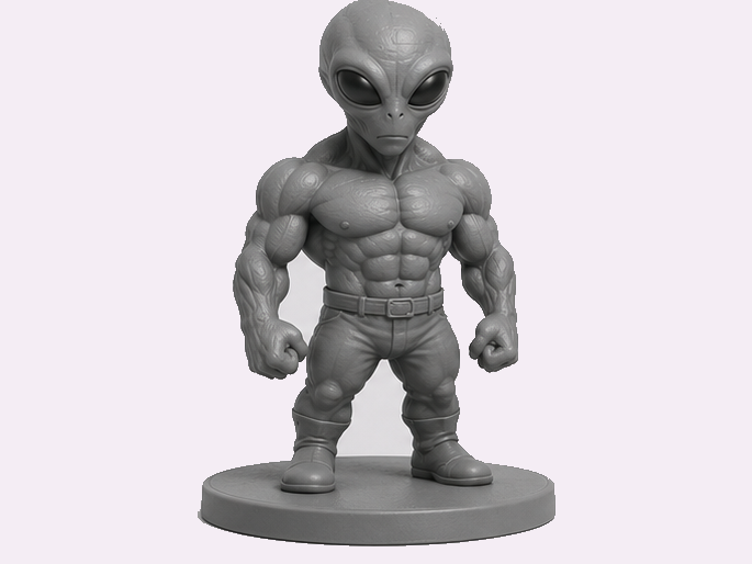 Buff Alien – Muscular Alien Collectible Figure 
