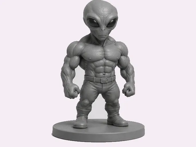 Buff Alien – Muscular Alien Collectible Figure