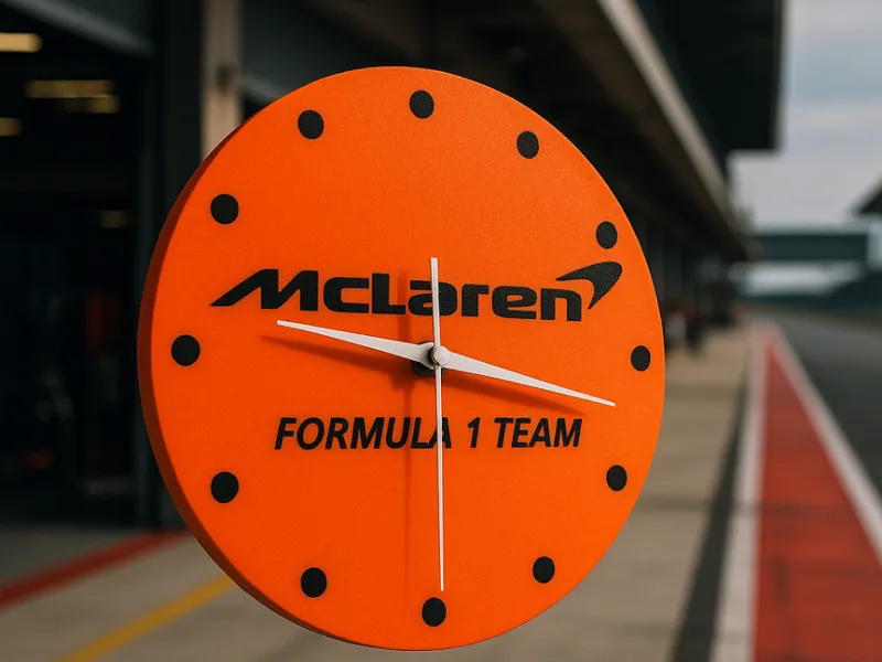 Wall clock McLaren