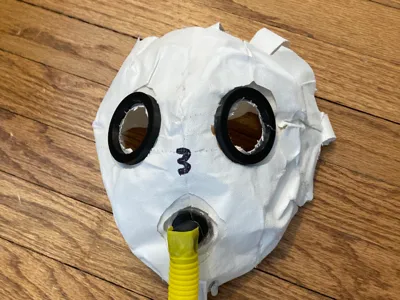WW1 US/British SBR Gas mask Parts 