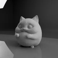 Chat rondouillard rapide à imprimer — photo 3