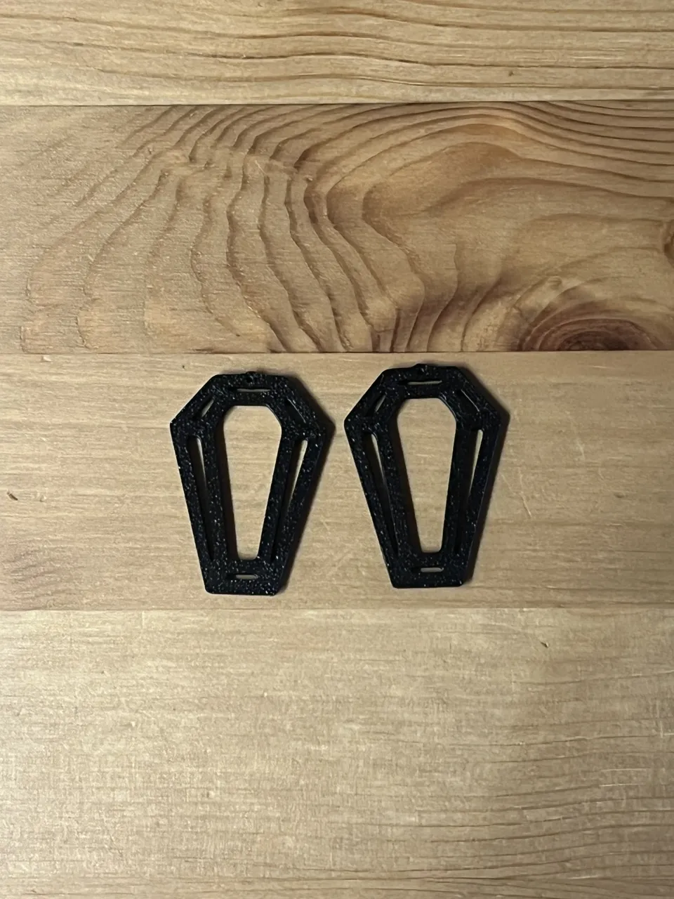 coffin earrings view 2