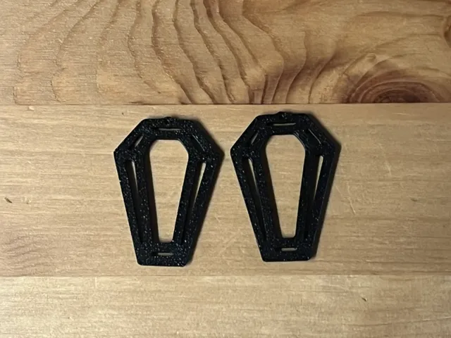 coffin earrings