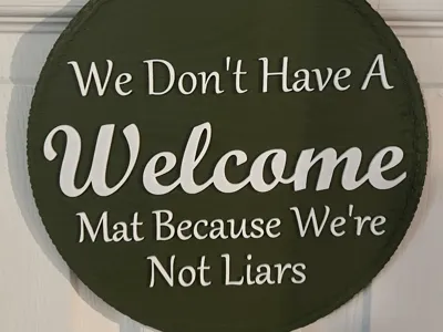 Welcome Mat Sign