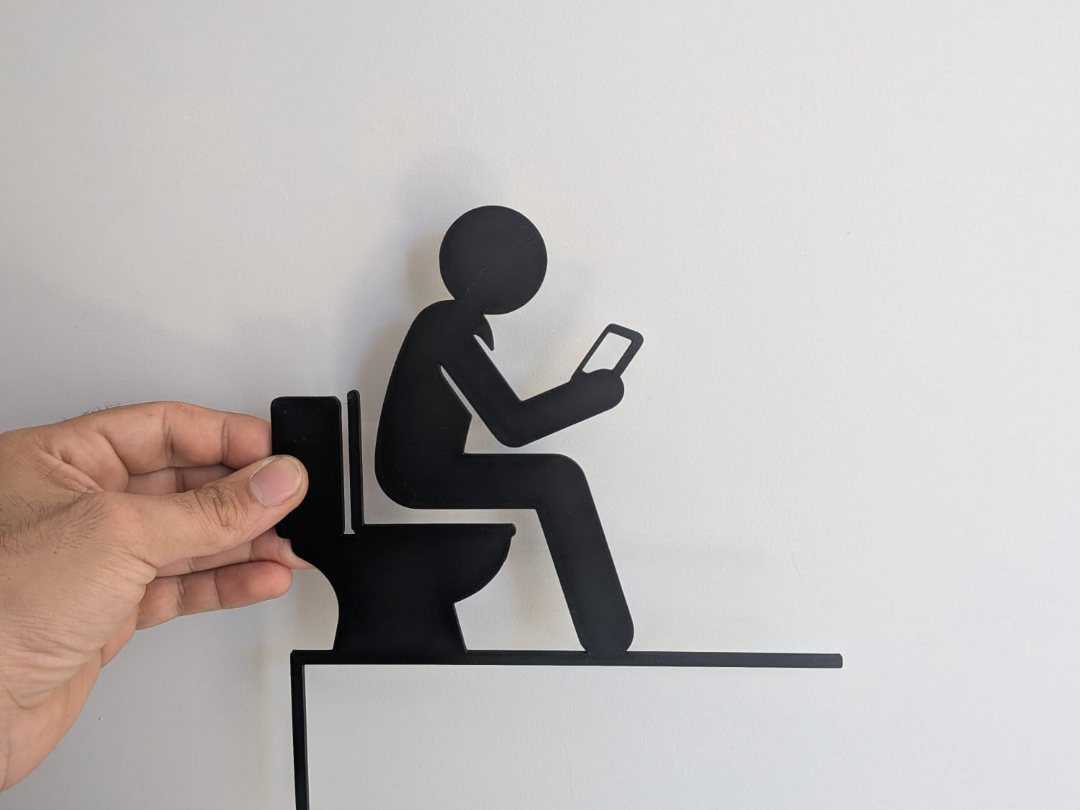 “Toilet Time – Funny Modern Life Decor”