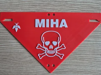 Landmine warning flag Ukraine - Wildbees