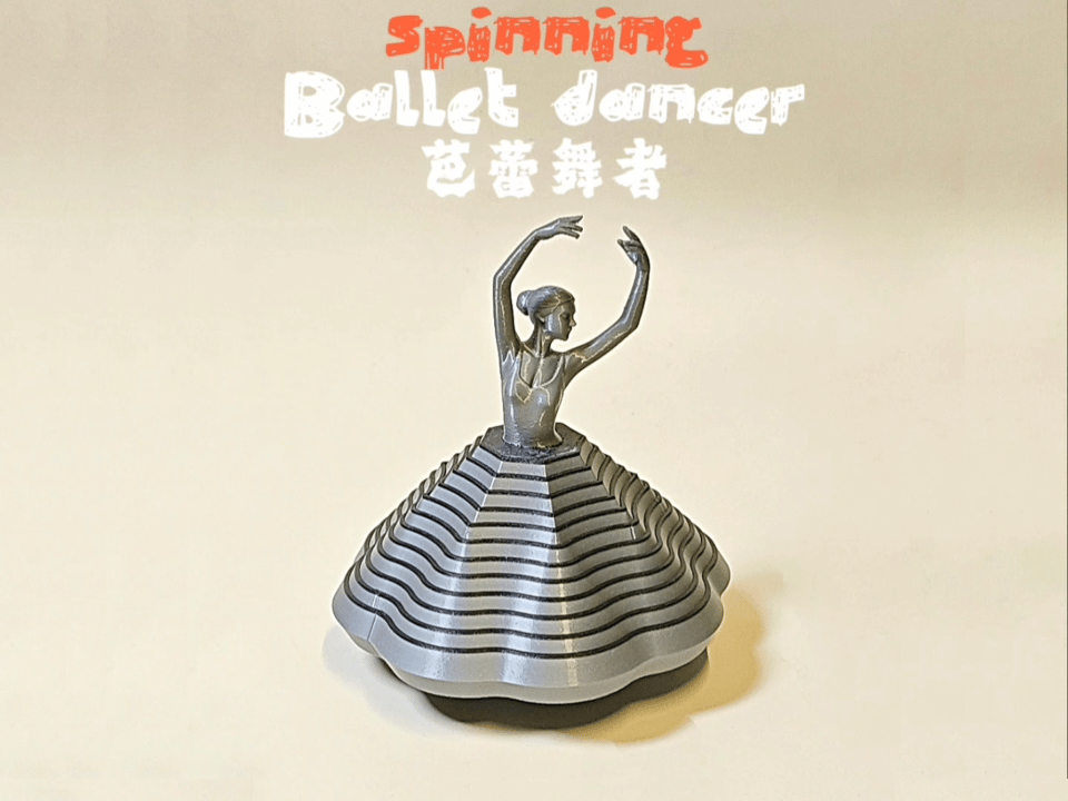 转动的芭蕾舞者，解压小摆件