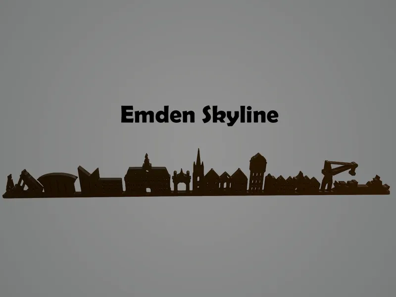 Emden Skyline (Wandkunst)