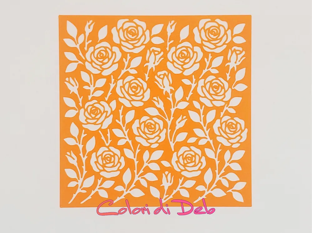 Accesorio para impresora 3D: Stencil per polymer clay Rose. Referencia del modelo original.
