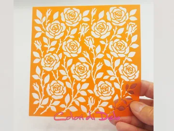 Accesorio para impresora 3D: Stencil per polymer clay Rose — vista de referencia 3