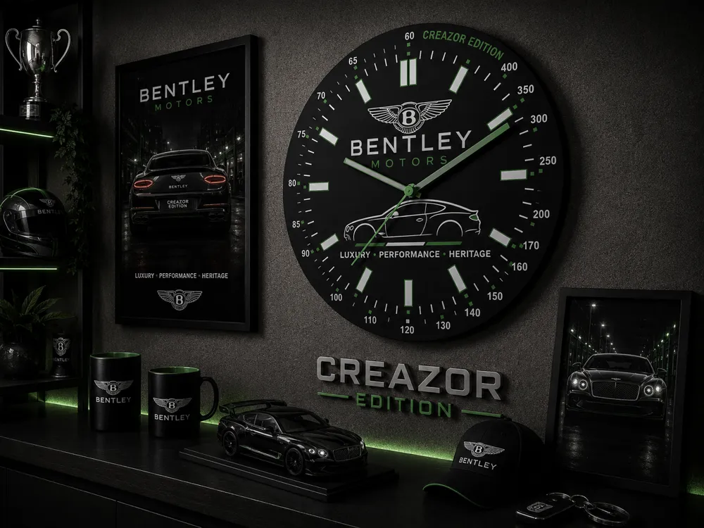 Cuadro decorativo en 3D: Horloge Murale Modulaire – Edition Bentley. Referencia del modelo original.