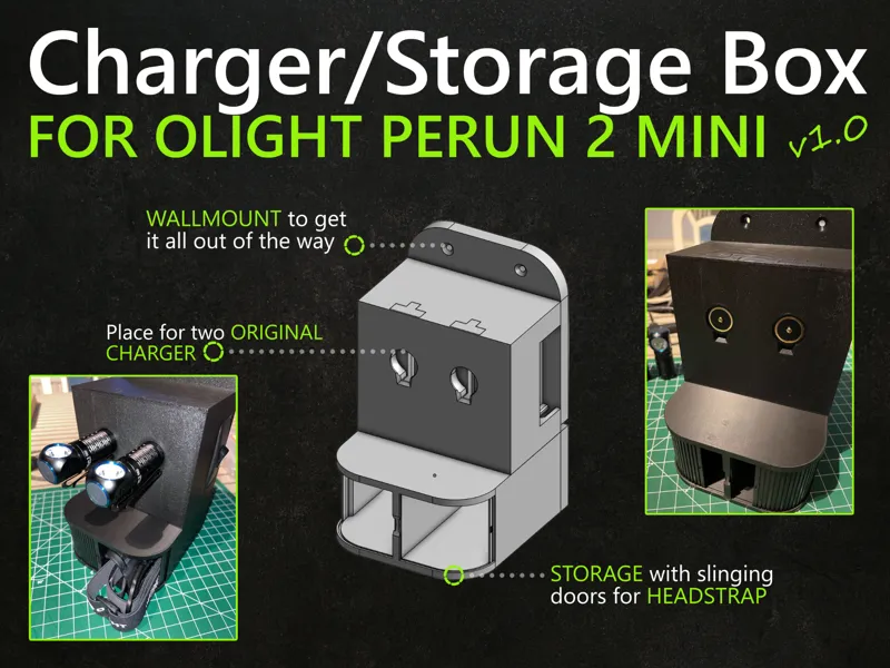 Olight Perun 2 Mini Charger/Storage Box
