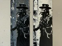 Cyberpunk Plague Doctor, 2 Colors