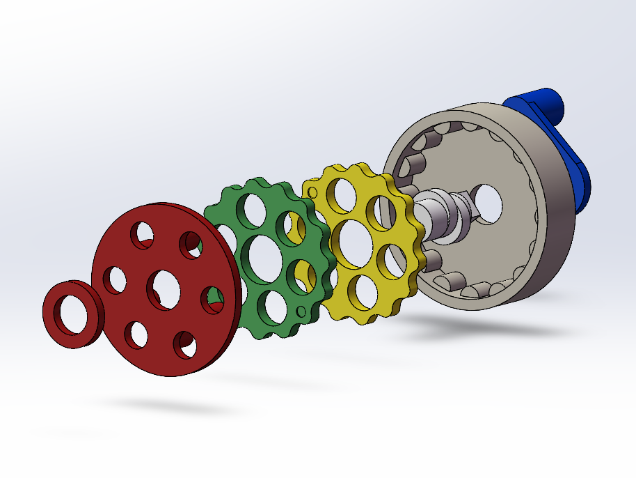 微型摆线减速器-减速比15