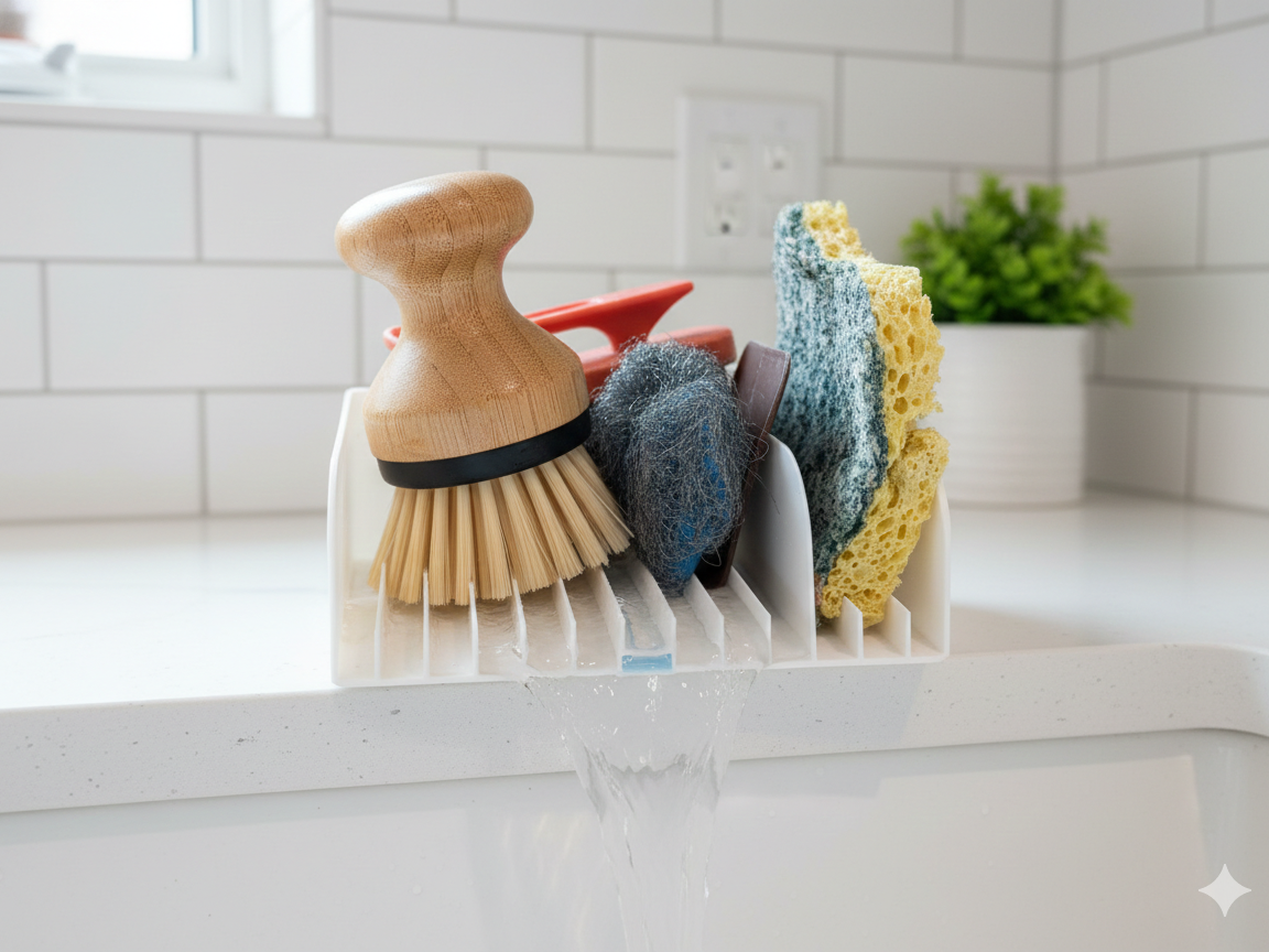 Self-Draining Kitchen Sink Station (No-Supports)